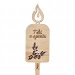 Lesena svečka na pik Tebi v spomin